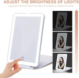 Foldable LED Makeup Mirror