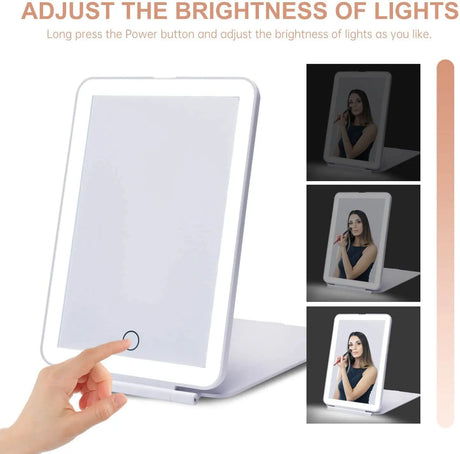 Foldable LED Makeup Mirror