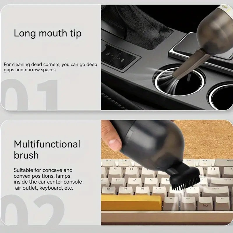 Wireless High Suction Car Vacuum Cleaner (1pc)