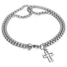 Stainless Steel Cross Bracelet - Stylish and Versatile