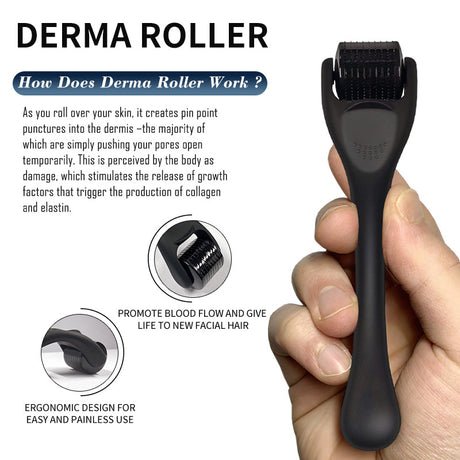 Beard Growth Oil with Microneedle Roller