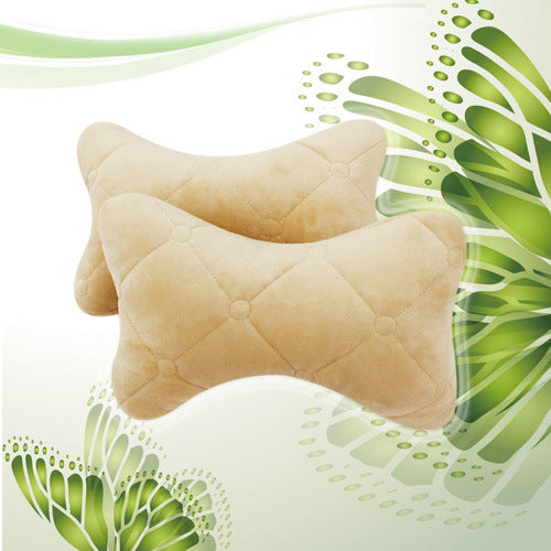 Car Headrest Neck Pillow Winter Plush Side Support