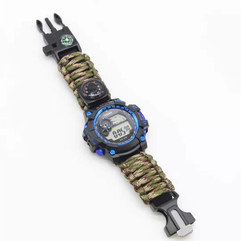 Paracord Watch, Bracelet, and Camping Adventure Band