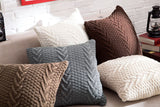 Chunky Knit Pillow Cover for Home Decor (No Insert)