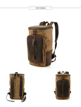Outdoor Men's Waxed Canvas Backpack for Travel