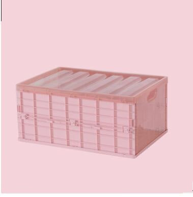 Foldable Plastic Desktop Storage Box - Multi-Functional