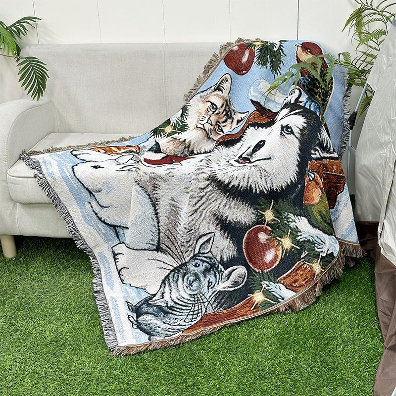 Bohemian Outdoor Camping Blanket and Picnic Mat