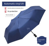 Black Folding Automatic Umbrella – UV Protection