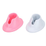 Pxiryanlow 2pcs Pink and white Soft Rubber Nail Polish Bottle Holder Nail Polish Stand Anti-Spill Nail Art Organizer Display Manicure Tools for Nail Art Salon Professional Design Nail Art and Polish