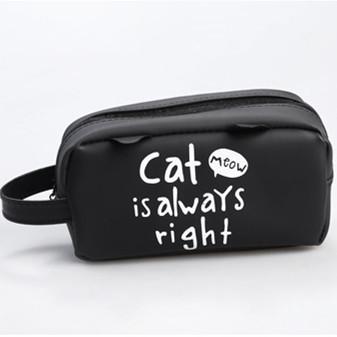 Cat Pencil Case, Silicone Stationery Organizer