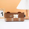 Canvas Zipper Pen Bag for Student Stationery Storage