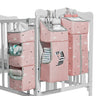 TOCKONIMN Hanging Diaper Caddy Organizer for Baby Crib - 3-in-1 Diaper Stacker for Changing Table Nursery Organization Storage Holder for Baby Essentials Attachment Portable Combining Clothing
