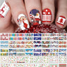 TailaiMei 48 Sheets Christmas Nail Stickers - Water Transfer Nail Decals and Nail Wraps for Women Girls Manicure DIY Nail Art Salon