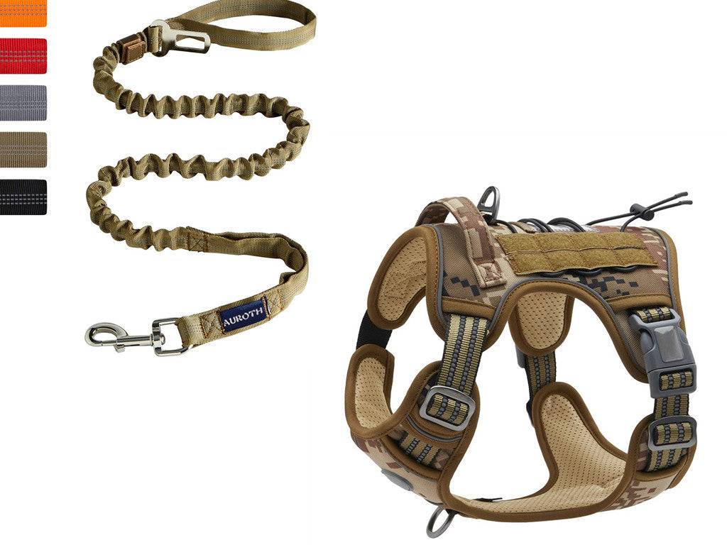 Tactical Reflective Pet Traction Rope for Outdoor Training