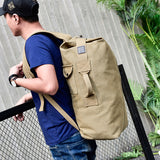 High-Capacity Canvas Backpack for Hiking Adventures
