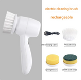 Electric Cleaning Brush 4 In 1 Spinning Scrubber Handheld Electric Cordless Cleaning Brush Portable