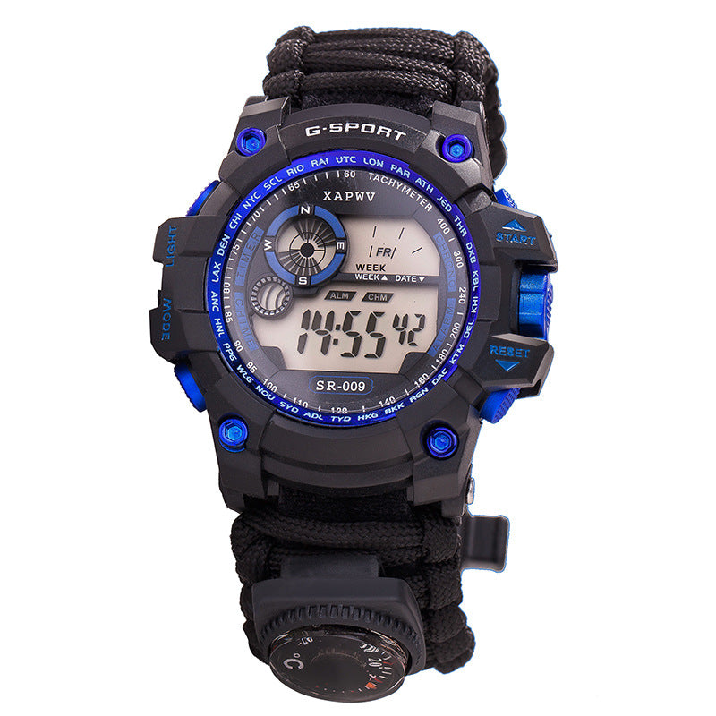 Paracord Watch, Bracelet, and Camping Adventure Band
