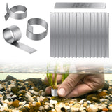 Roetelo Aquarium Plant Weights Plant Anchors 30Pcs Aquarium Plant Anchors Plant Weights Anchors for Live Plants Plant Weights Stops Plants from Floating in The Aquarium.