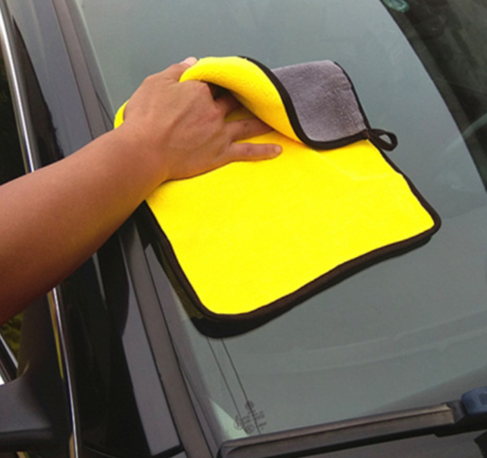Double-Sided Coral Fleece Car Wash Towel