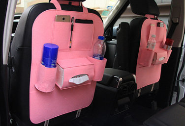 Car Seat Cover with Backrest Storage Bag