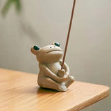 Cute Frog Incense Holder for Home Aromatherapy Decor