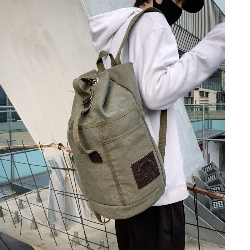 Outdoor Travel Canvas Backpack for Men and Women