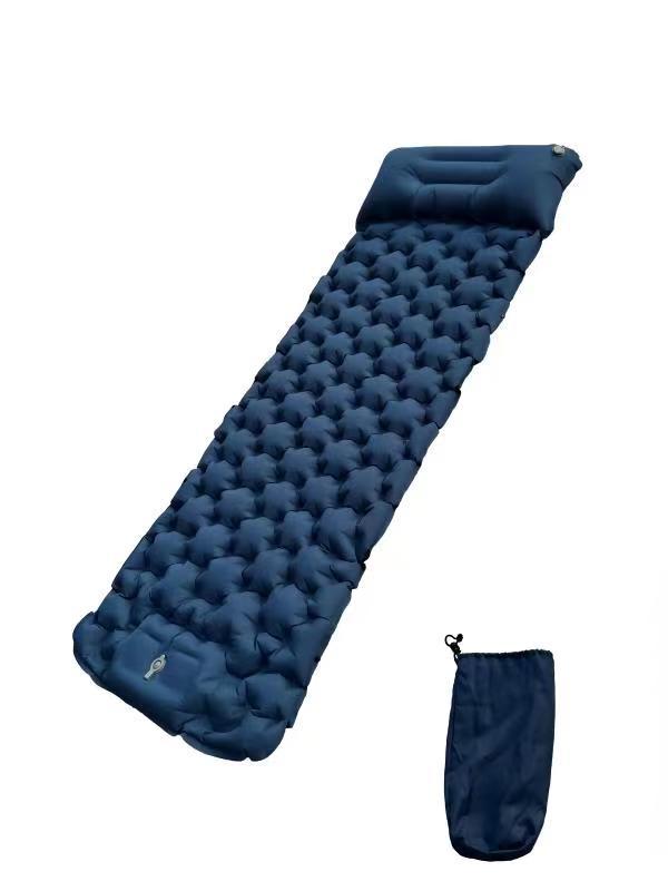 Outdoor Camping Inflatable Mattress with Strap Design