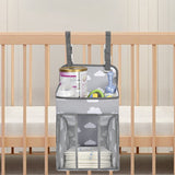 Baby Hanging Diaper Bedside Storage Bag in Oxford Cloth