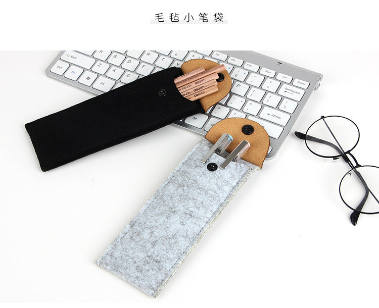 Felt Pencil Case and Stationery Organizer