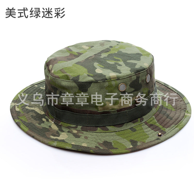 Camouflage Outdoor Round Brim Hat for Hiking