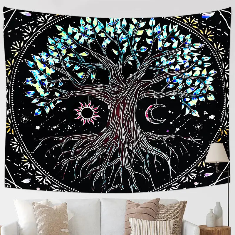 Tree of Life Tapestry Wall Hanging for Home Decor