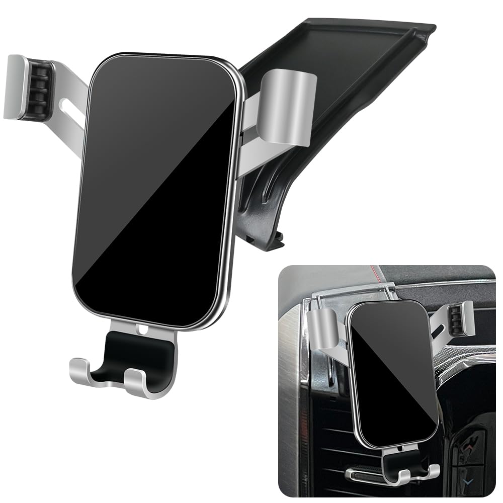 LUNQIN Car Phone Holder for 2019 2020 2021 2022 2023 2024 2025 Dodge Ram 1500 2500 3500 （12 inch Touchscreen） Trucks Pickup Auto Accessories Best Cell Phones Mount Cellphone Mobile Charging Cradle