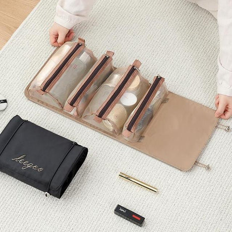 Travel Cosmetic Bag for Makeup and Toiletries Organizer