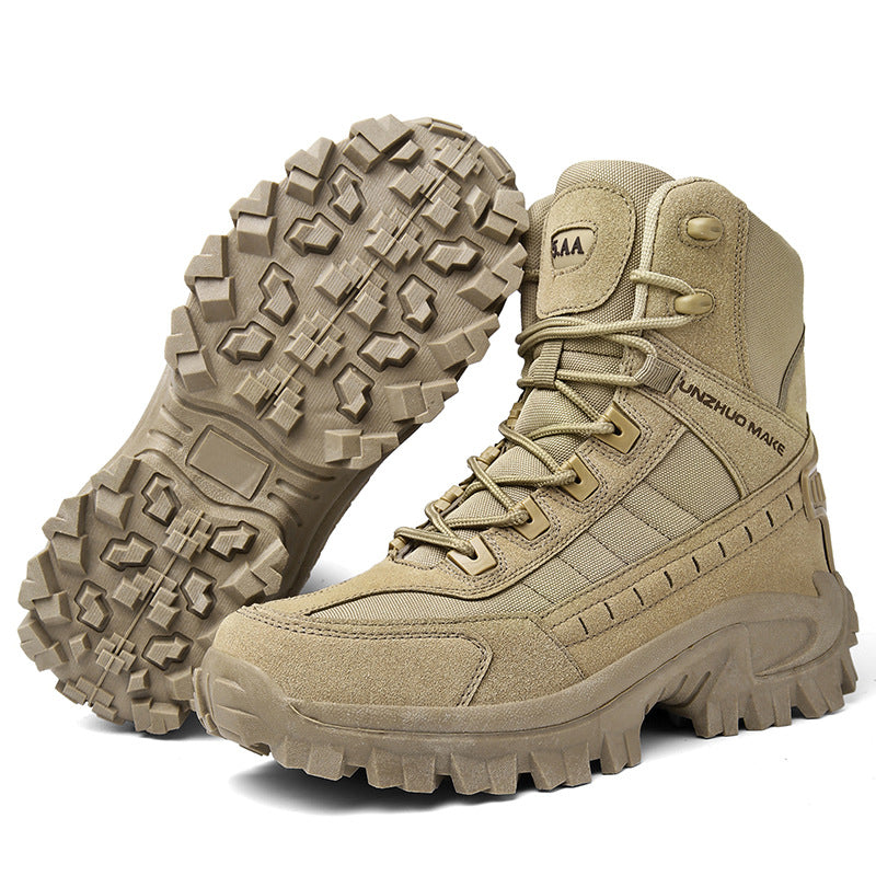 Men's Comfortable Lace-up Hiking Shoes for Outdoor Use