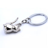 3D Cat Metal Keychain - Bag Accessory Gift