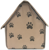 Pet Bed with Paw Print Design for Dogs and Accessories