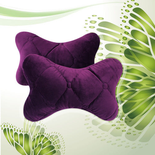 Car Headrest Neck Pillow Winter Plush Side Support