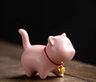 Cute Cat Ceramic Figurine for Mini Tea Garden Decor