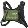 NOOLA Running Chest Pack for Men Women Lightweight Running Vest Reflective Gear Sport Chest bag with Phone Holder Workouts Outdoor Pack for Running Hiking Cycling Jogging Green