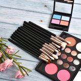 Black Rose Gold 12-Piece Makeup Brush Set