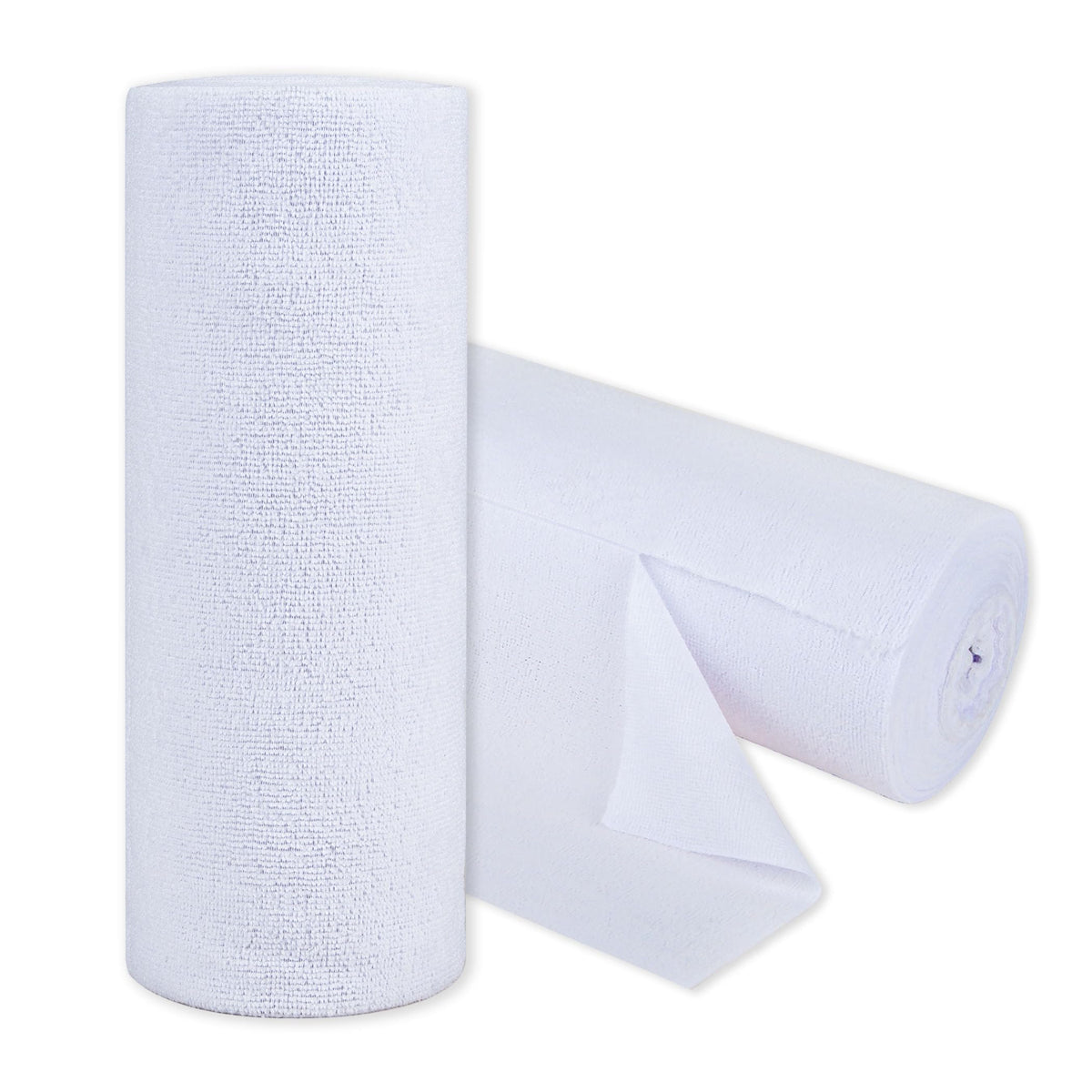 CARTMAN 30 Pack Microfiber Cleaning Cloth Reusable Tear Away Towels Roll 12"x12" Multi-Purpose Microfiber Towels Cleaning Lint Free Absorbent Cleaning Rags for Kitchen Car Glass White