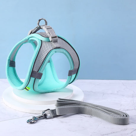 Reflective Outdoor Pet Traction Rope and Vest Combo