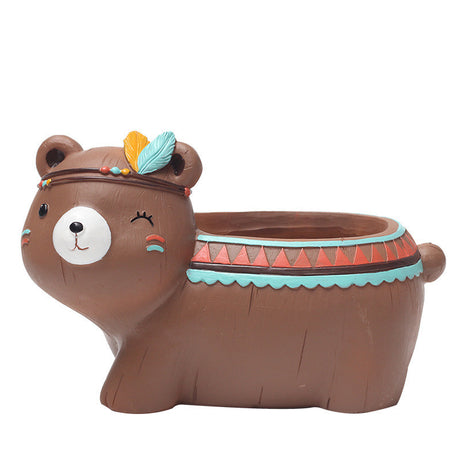 Cute American Cartoon Zakka Resin Planter for Desk