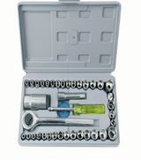 Automotive Repair Tool Set with Wrenches and Hardware
