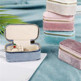 Mini Portable Velvet Earring Storage Box (1pc)