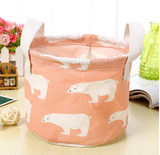 Cosmetic and Snack Storage Bins with Flamingo Design