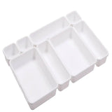 8pcs Interlocking Desk Drawer Organizer Storage Bins