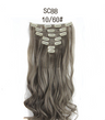 Colored High-Temperature Synthetic Hair Clip-In Extensions