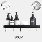 Wall Mounted Bathroom Organizer Shelf and Towel Rack