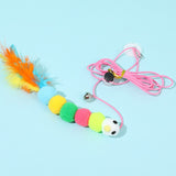 Elastic Plush Cat Toy with Swing and Interactive Rope